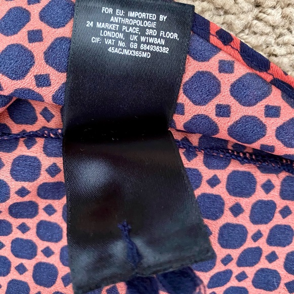 Anthropologie Yellow Bird Hi Low Printed Lightweight Top - Picture 7 of 7